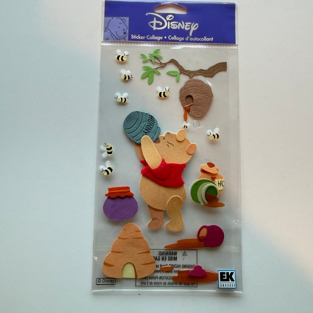 Disney EK Success Winnie the Pooh Honey Pots Dimensional Sticker Collage DJBW001